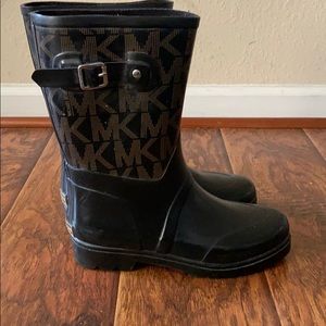 Micheal Kors Logo Rubber Rainboots